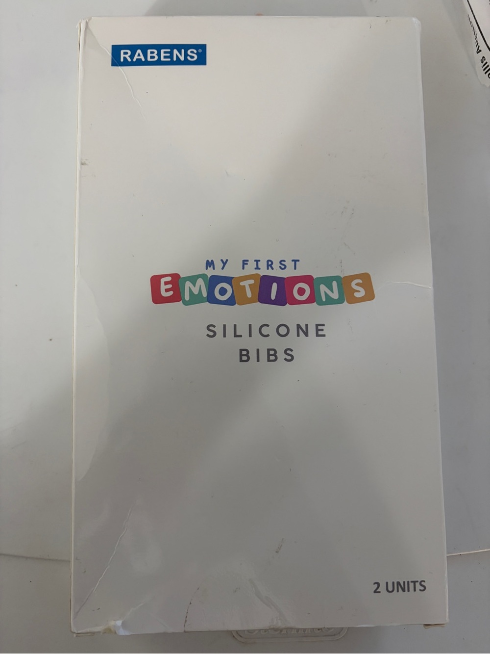 Rabens My First Emotions Silicone Bibs - White (2 Units)